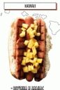 Hot Dog mit Schinken und Ananas