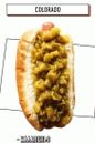 Hot Dog mit scharfen grünen Jalapenopfeffern