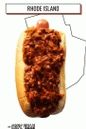 Hot Dog mit Gewürzen Chilisauce