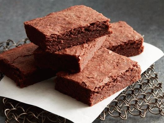 Glutenfreies Brownie-Foto auf Basis von Kokosmehl