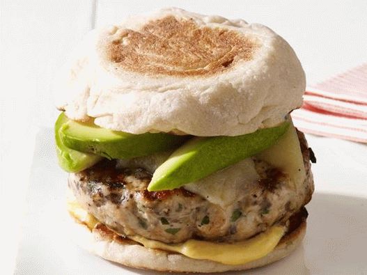 Foto Truthahn und englischer Muffin Burger