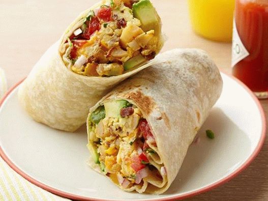 Frühstück Burrito Fotos