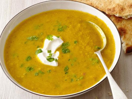 Foto Linsensuppe mit Gewürzen