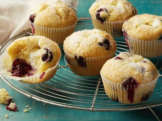 Photo Blueberry Muffins mit Quarkfüllung