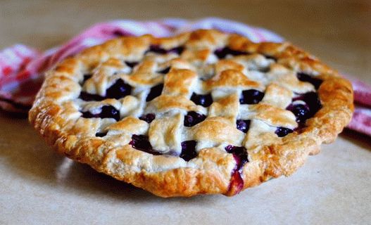 Photo Blueberry Pie mit gefrorener Füllung