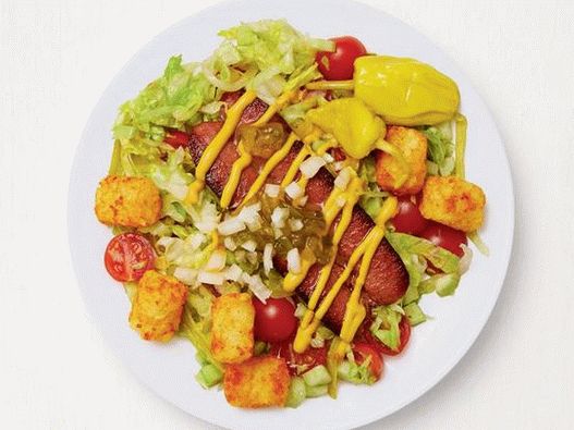 Foto Chicago Salat mit Würstchen