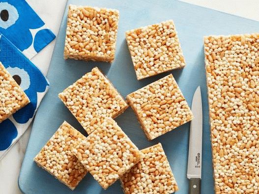 Photo Dessert von geknalltem Reis und Hirse