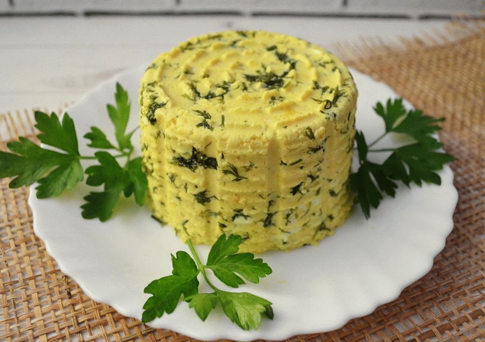 Hausgemachter Knoblauchkäse