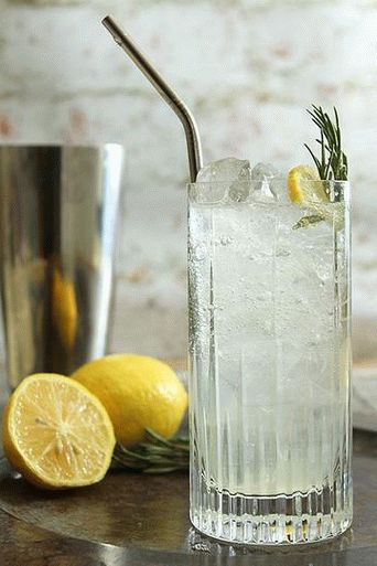 Foto von Gin mit Honig und Zitrone