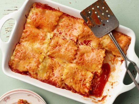 Foto von Enchiladas mit einem Test für Lasagne