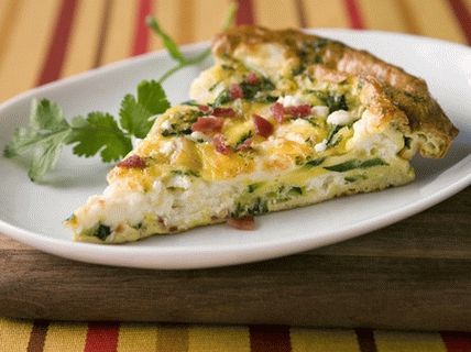 Foto von Frittat mit Kartoffeln und Zucchini