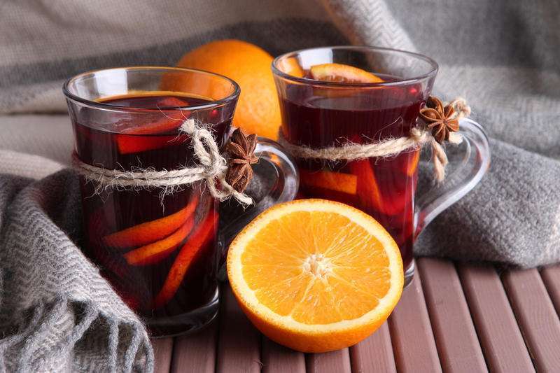 Glühwein mit grünem Tee