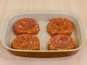 "Nester" von Hackfleisch