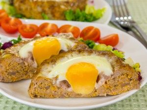 "Nester" von Hackfleisch