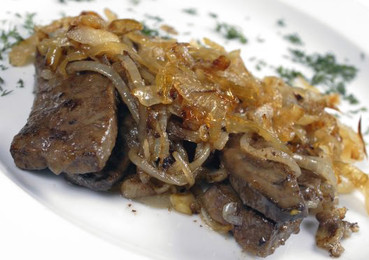 Rinderleber mit Zwiebeln