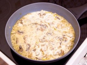 Champignons in saurer Sahne