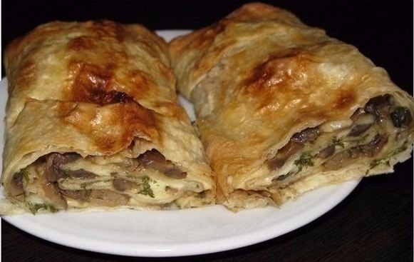 Lavash Pilzrolle