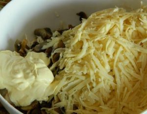 Pilzsalat mit Huhn