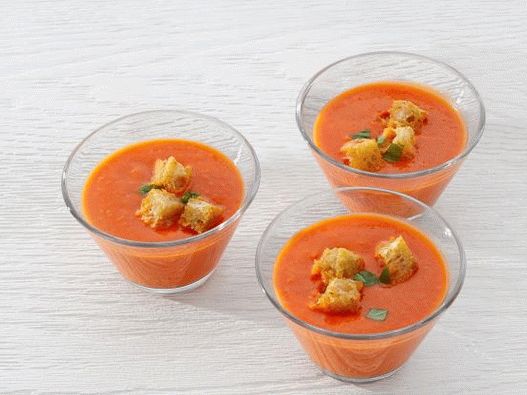 Foto kalte Tomatensuppe