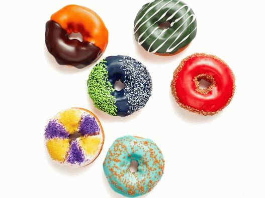 Foto-Ideen zum Dekorieren von Donuts