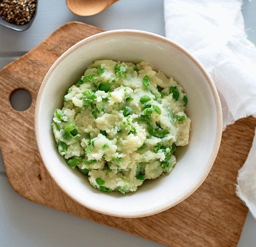 Photo Irish Kartoffelpüree mit Erbsen