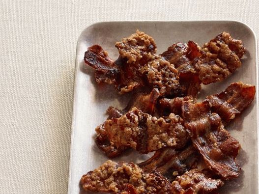 Photo Karamellisierter Speck mit Nüssen