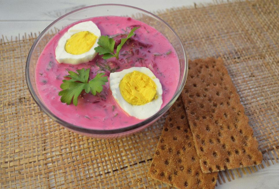 Rote-Bete-Kefir-Suppe