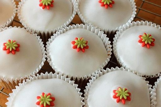 Photo Cupcakes mit Zuckerguss