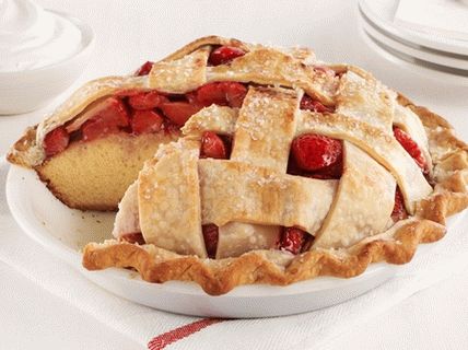 Photo Muffin Pie mit Erdbeeren