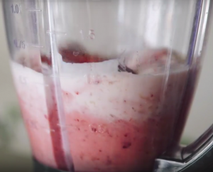 Erdbeer Schüssel Smoothie