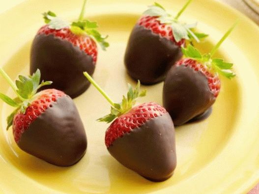 Foto Erdbeeren in Schokolade
