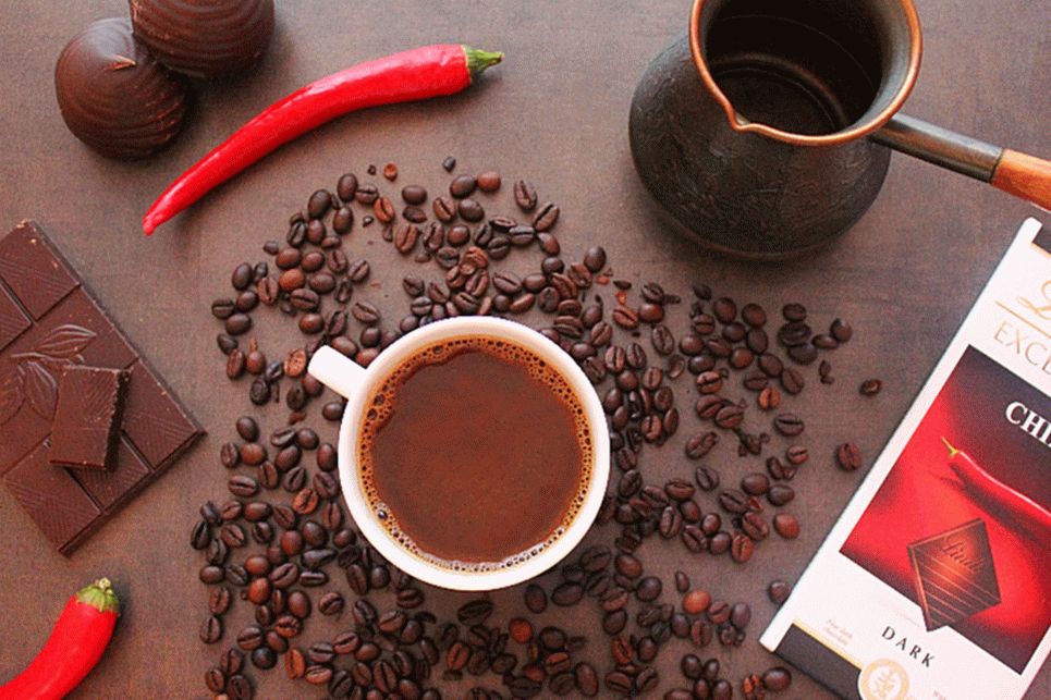 Roter Pfeffer Kaffee
