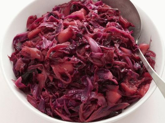 Foto Rotkohl mit Apfelwein gedünstet