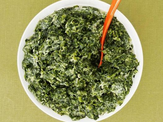 Photo Cremiger Spinat mit Schalotten gedünstet