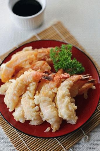 Photo Shrimps in Tempurateig mit Dip-Sauce
