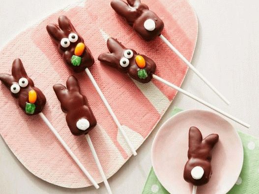 Foto Marshmallow Rabbits auf einem Stock