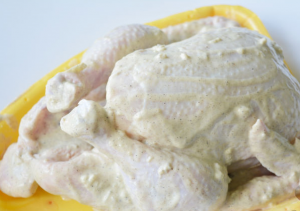 Ofen gegrilltes Hähnchen