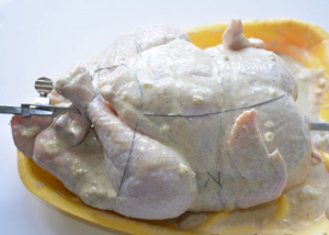 Ofen gegrilltes Hähnchen