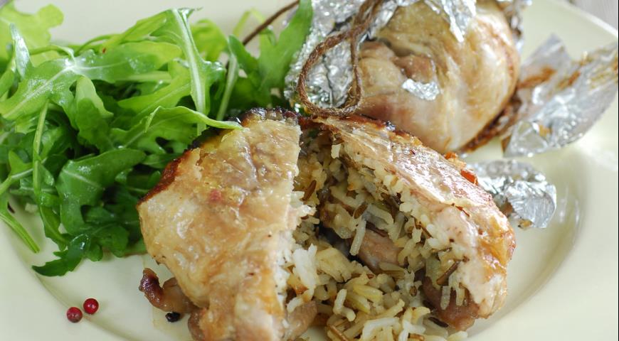 Hühnertüten mit Reis