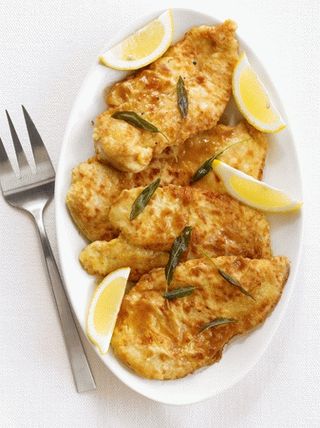 Foto Hühnerkoteletts mit Zitronen und Salbei