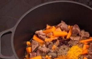 Lagman mit Truthahn