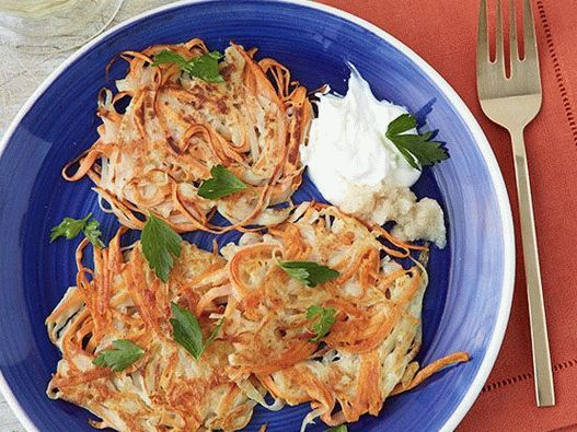 Foto Latkes mit Süßkartoffeln
