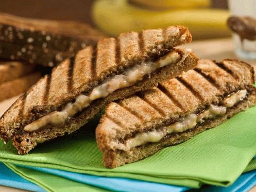 Bananen Panini mit Nutella