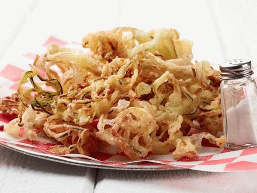 Foto des Gerichts - Spiralen von Zucchini in frittiertem Bierteig
