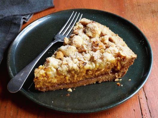 Foto von einem Linzer Kuchen mit Kürbis