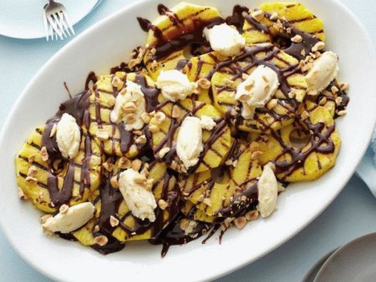 Foto des Gerichts - Gegrillte Ananas und Nutella Dessert