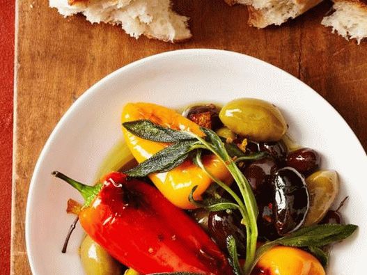 Foto des Gerichts - Gebratene Paprika mit Oliven