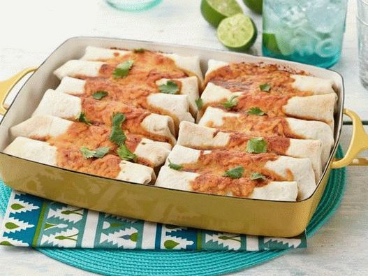 Burrito mit Rindfleisch und Bohnen