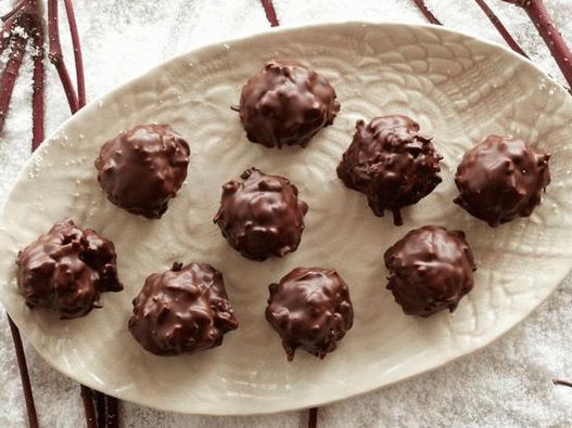 Fotografie Gerichte - Schokolade-Kokosnuss-Süßigkeiten