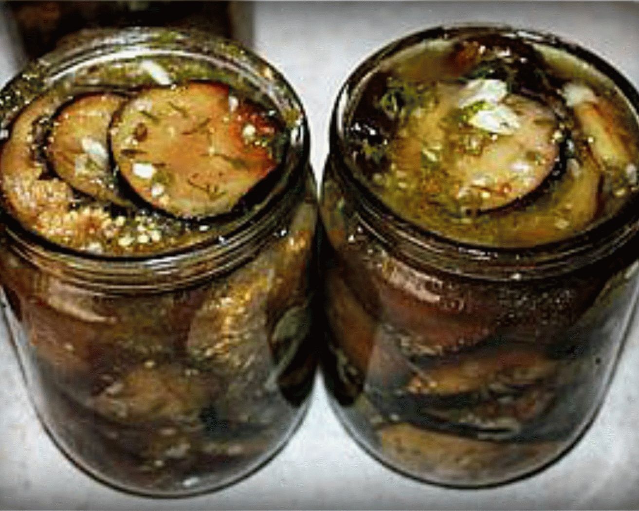 Marinierte Aubergine